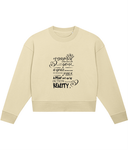 ‘A DREAM written down’, Organic Women's Hoodie sweatshirt (Medium Fit)