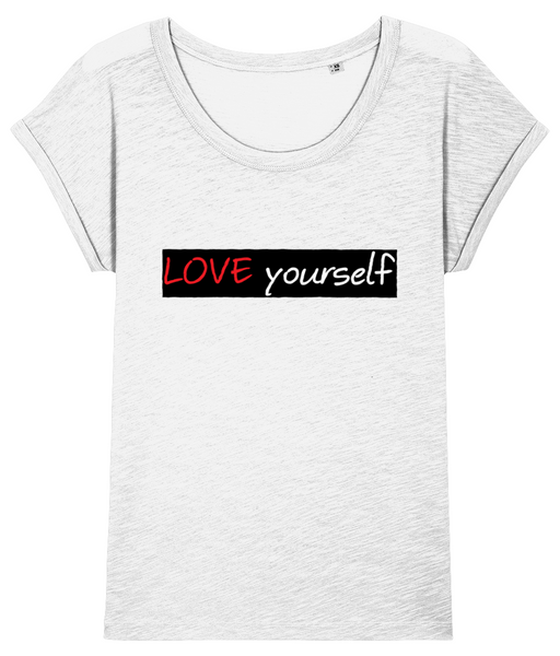 ‘LOVE yourself’, Organic Women's T-shirt (Dolman sleeve)